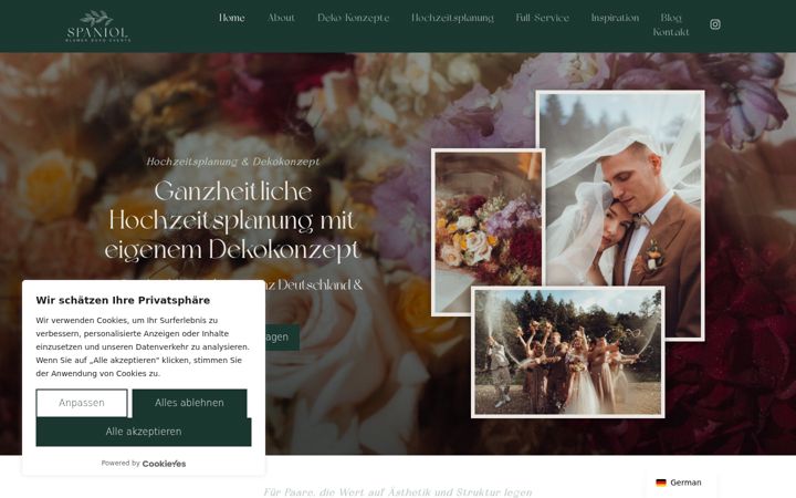 Screenshot of blumen-und-dekoservice-spaniol.de