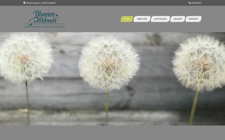 Captura de ecrã de blumen-und-wohnen.de