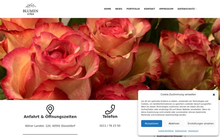Capture d'écran de blumen-vina.de