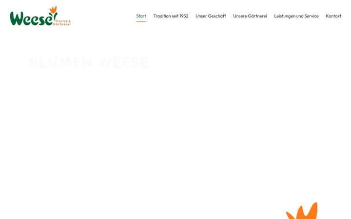 Screenshot of blumen-weese.de