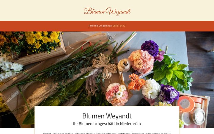 Screenshot of blumen-weyandt.de