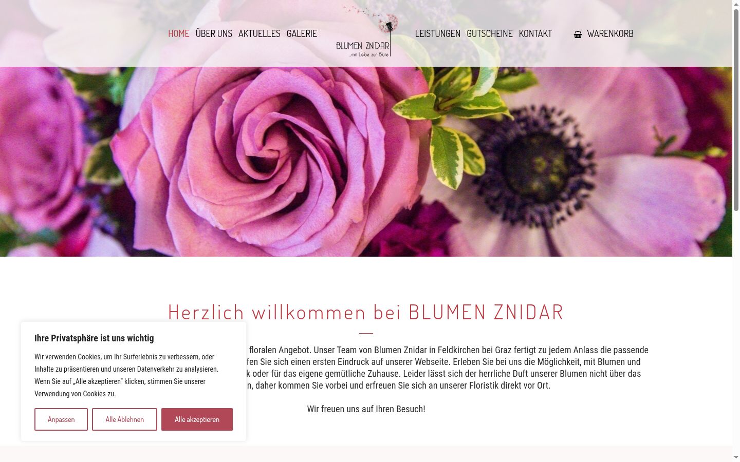 Screenshot tal-banner tal-kunsens muri qabel kwalunkwe interazzjoni
