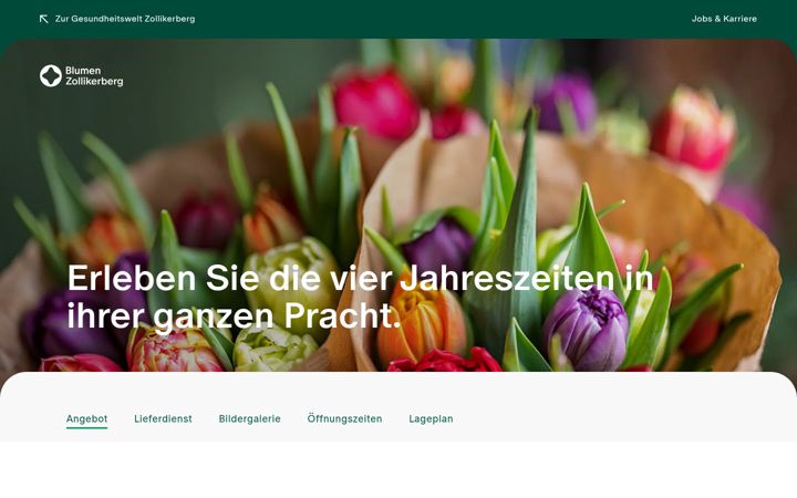 Screenshot of blumen-zollikerberg.ch