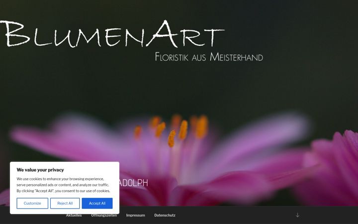 Screenshot of blumenart-adolph.de