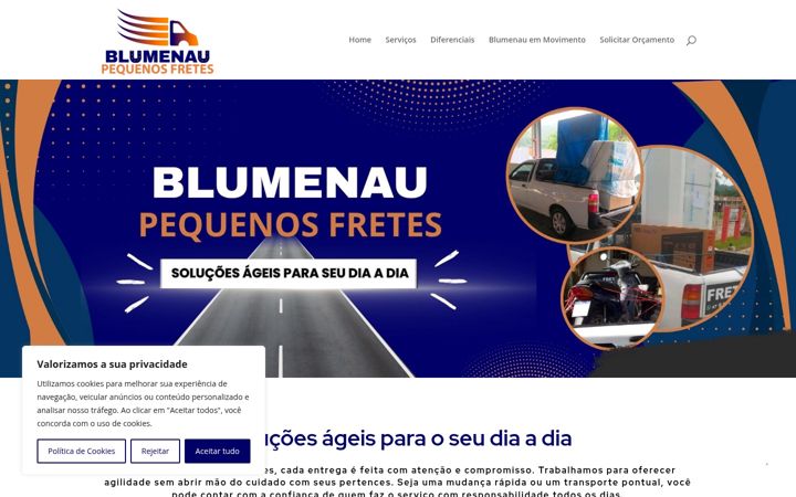 Screenshot of blumenaufretes.com.br
