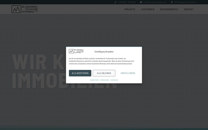 Screenshot of blumenberg-schwarz.de