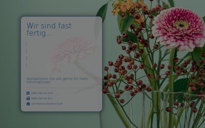 Screenshot of blumenbinderei-m.de