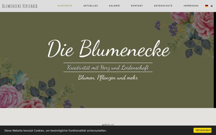 Screenshot of blumenecke-hirschaid.de