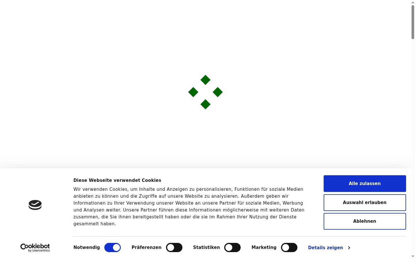 Screenshot tal-banner tal-kunsens muri qabel kwalunkwe interazzjoni