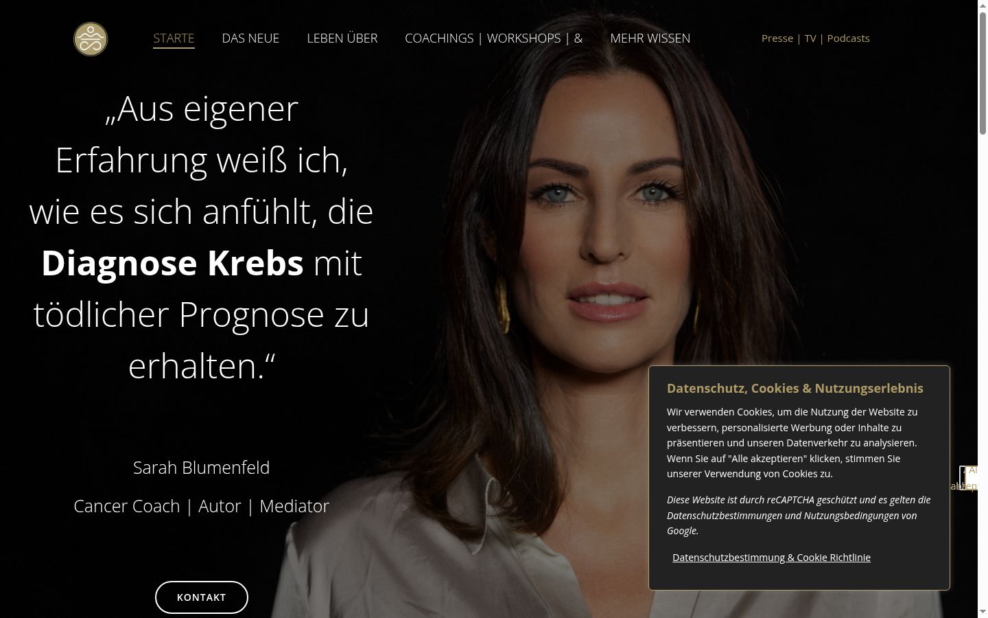 Capture d'écran de la bannière de consentement affichée avant toute interaction