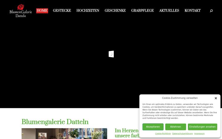 Capture d'écran de blumengalerie-datteln.de