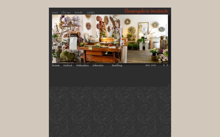 Screenshot of blumengalerie-dresden.de
