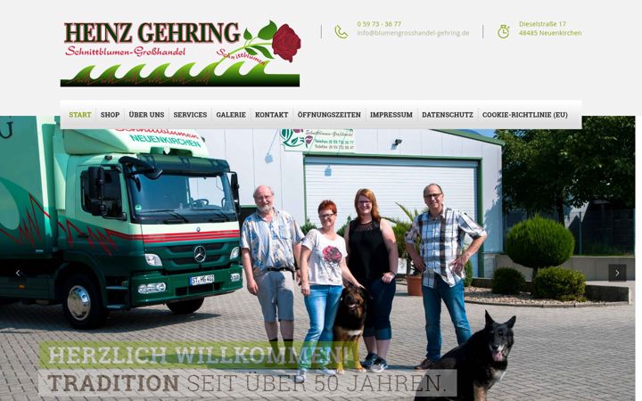 Screenshot of blumengrosshandel-gehring.de