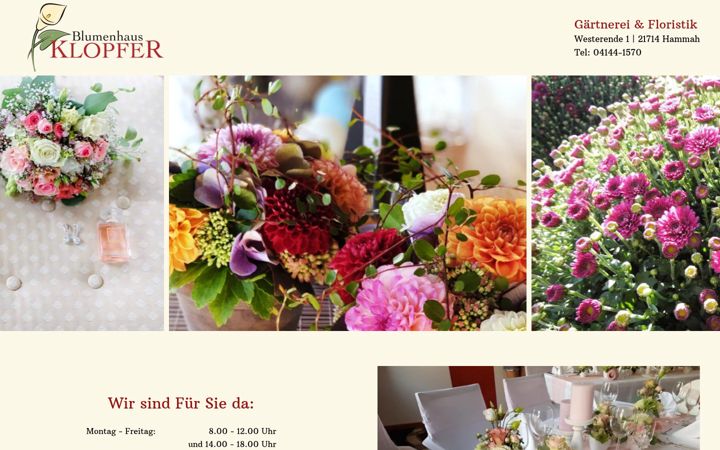 Screenshot of blumenhaus-klopfer.de