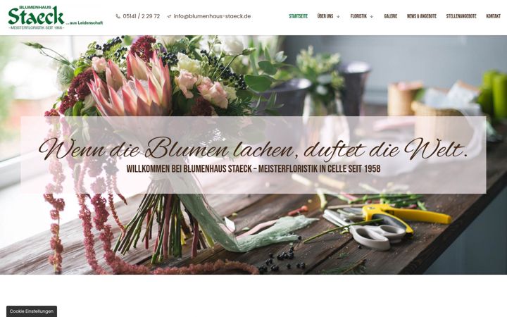 Capture d'écran de blumenhaus-staeck.de
