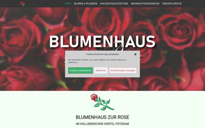 Capture d'écran de blumenhaus-zur-rose.de
