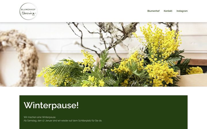 Screenshot of blumenhofbenzing.de