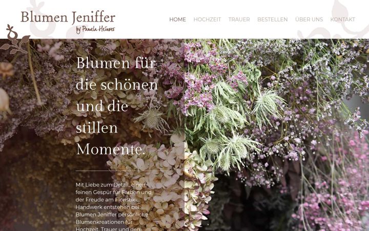 Screenshot of blumenjeniffer.ch