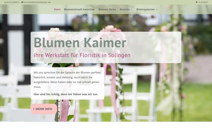 Screenshot of blumenkaimer.de