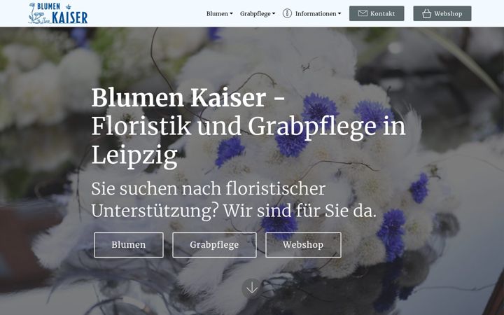 Screenshot of blumenkaiser.de