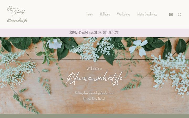 Screenshot of blumenschaetzle.de