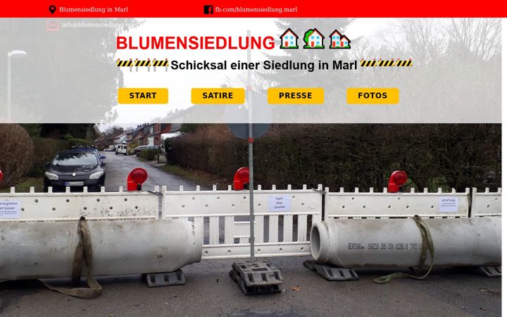 Screenshot of blumensiedlung-marl.de