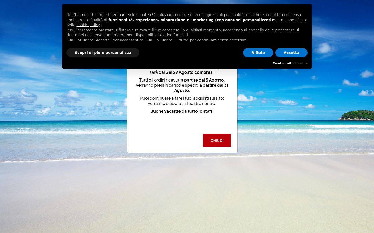 Skärmbild av samtyckesbannern som visades före någon interaktion