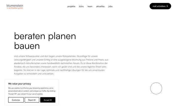 Screenshot of blumenstein-arc.de