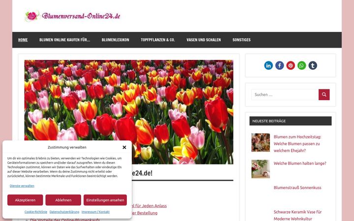 Screenshot of blumenversand-online24.de