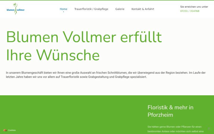 Screenshot of blumenvollmer.de