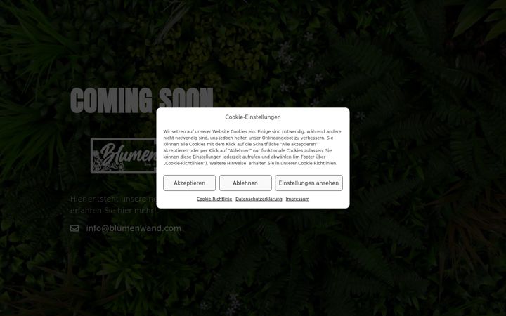 Skärmbild av blumenwand.com
