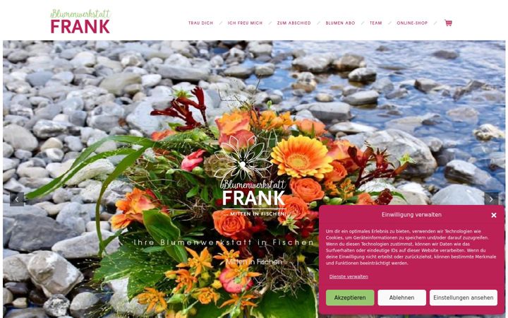 Screenshot of blumenwerkstatt-frank.de