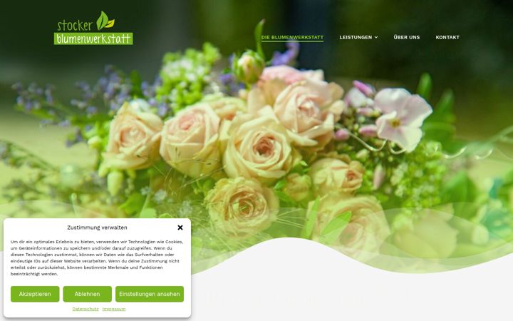 Screenshot of blumenwerkstatt-stocker.de