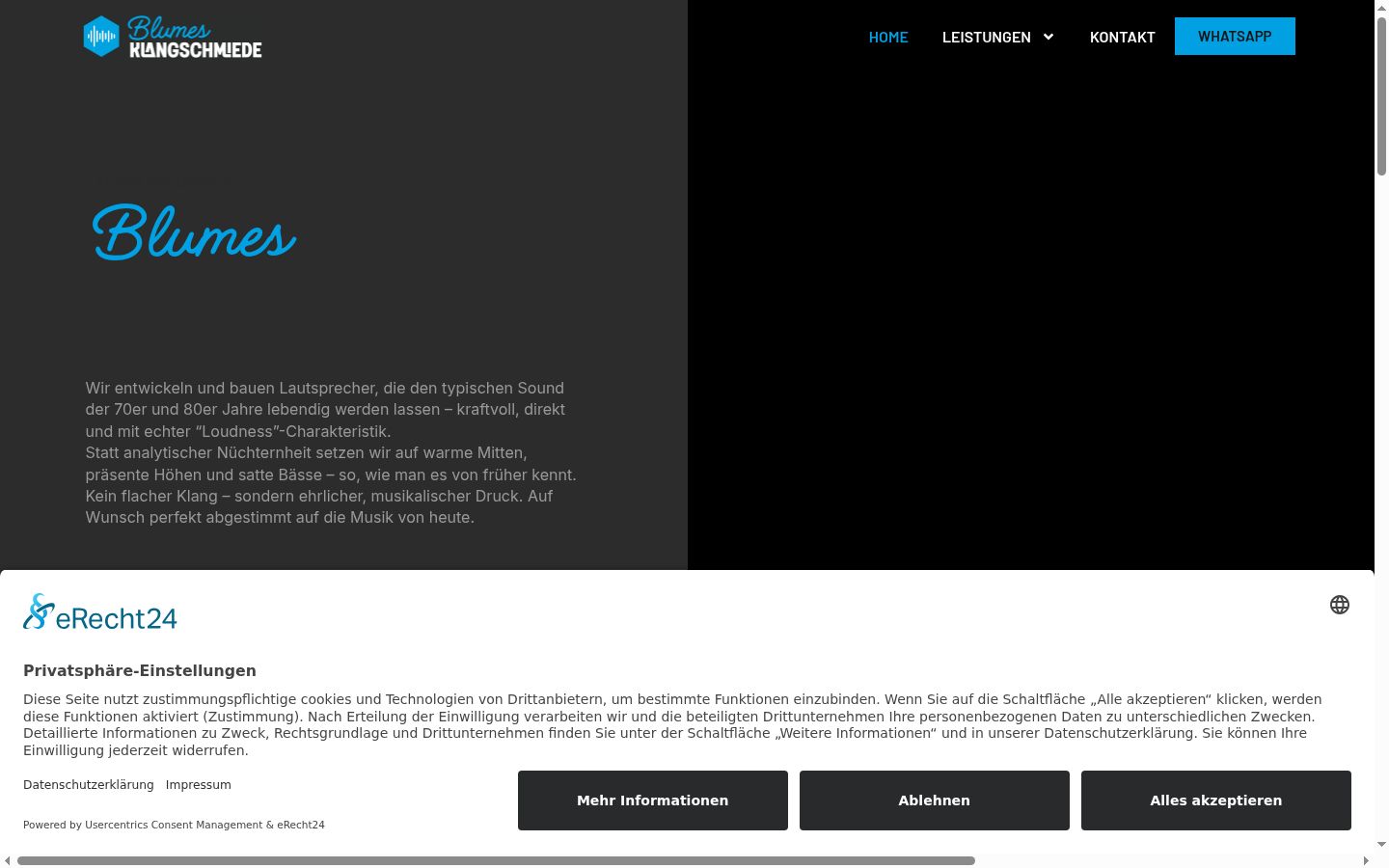 Captura de ecrã do banner de consentimento apresentado antes de qualquer interação