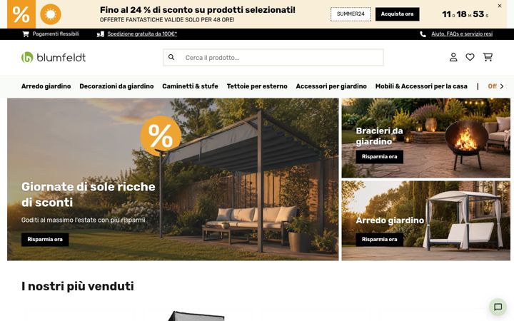Screenshot of blumfeldt.it