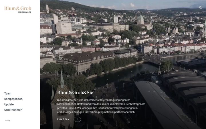 Screenshot of blumgrob.ch