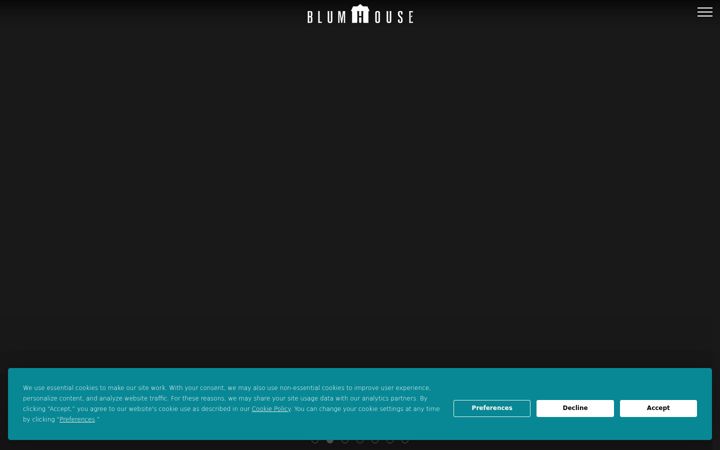 Екранна снимка на blumhouse.com