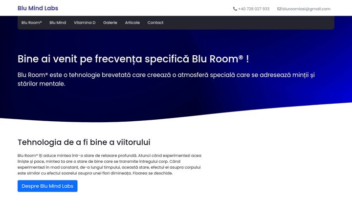 Екранна снимка на blumindlabs.ro