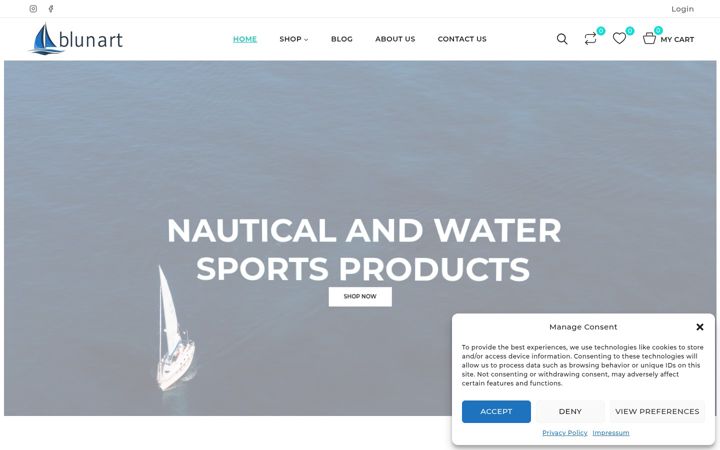 Screenshot of blunart.com