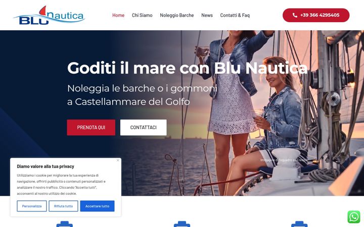Екранна снимка на blunautica.com