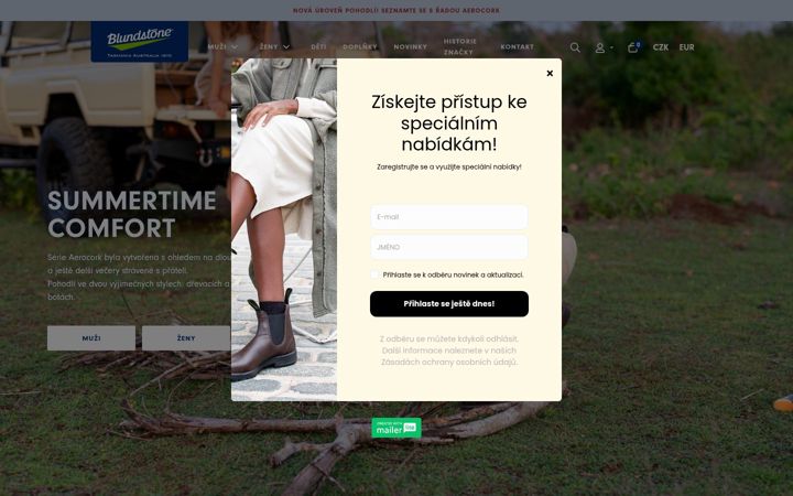Zrzut ekranu blundstone.cz