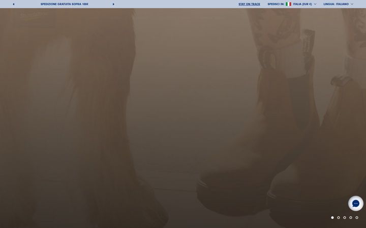 Екранна снимка на blundstone.it