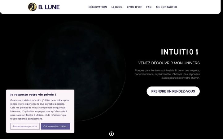Screenshot of blune-voyance.fr