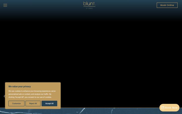 Screenshot of bluntbydaniel.co.uk