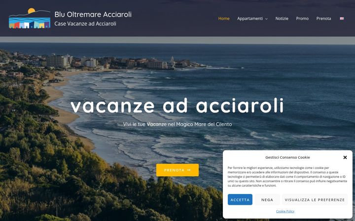 Screenshot of bluoltremareacciaroli.it