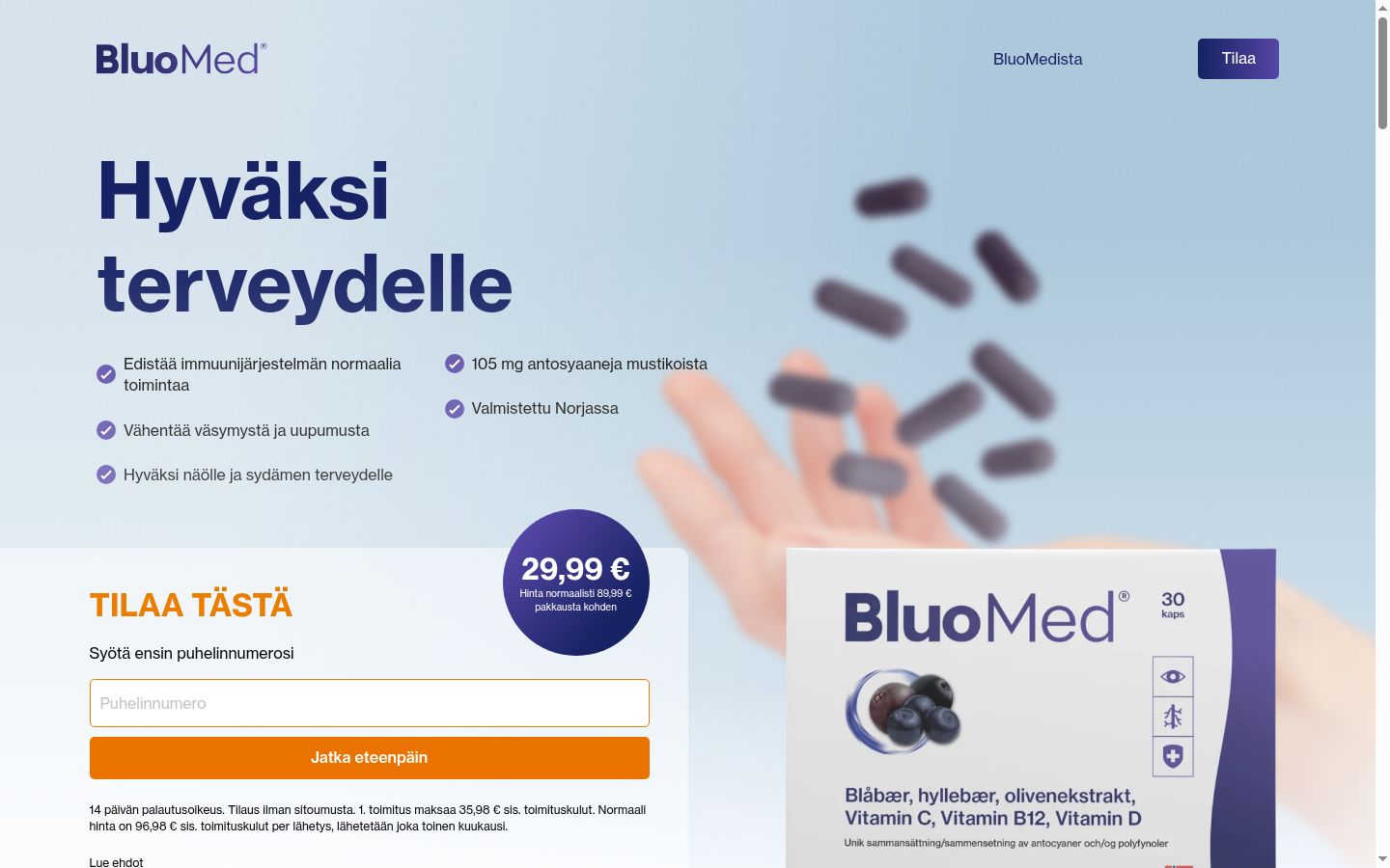 Ekrānuzņēmums ar piekrišanas baneri, kas tika rādīts pirms jebkādas mijiedarbības