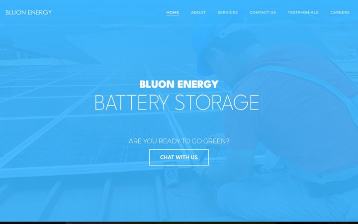 Screenshot of bluonenergy.org