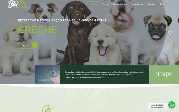 Screenshot of blupetresort.com.br