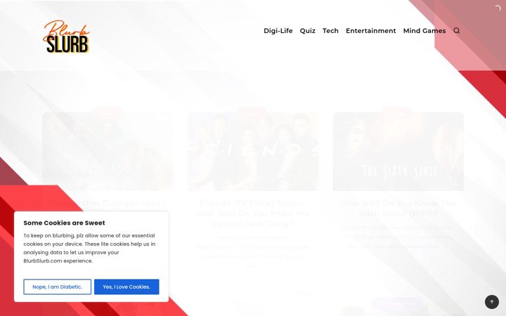 Screenshot of blurbslurb.com
