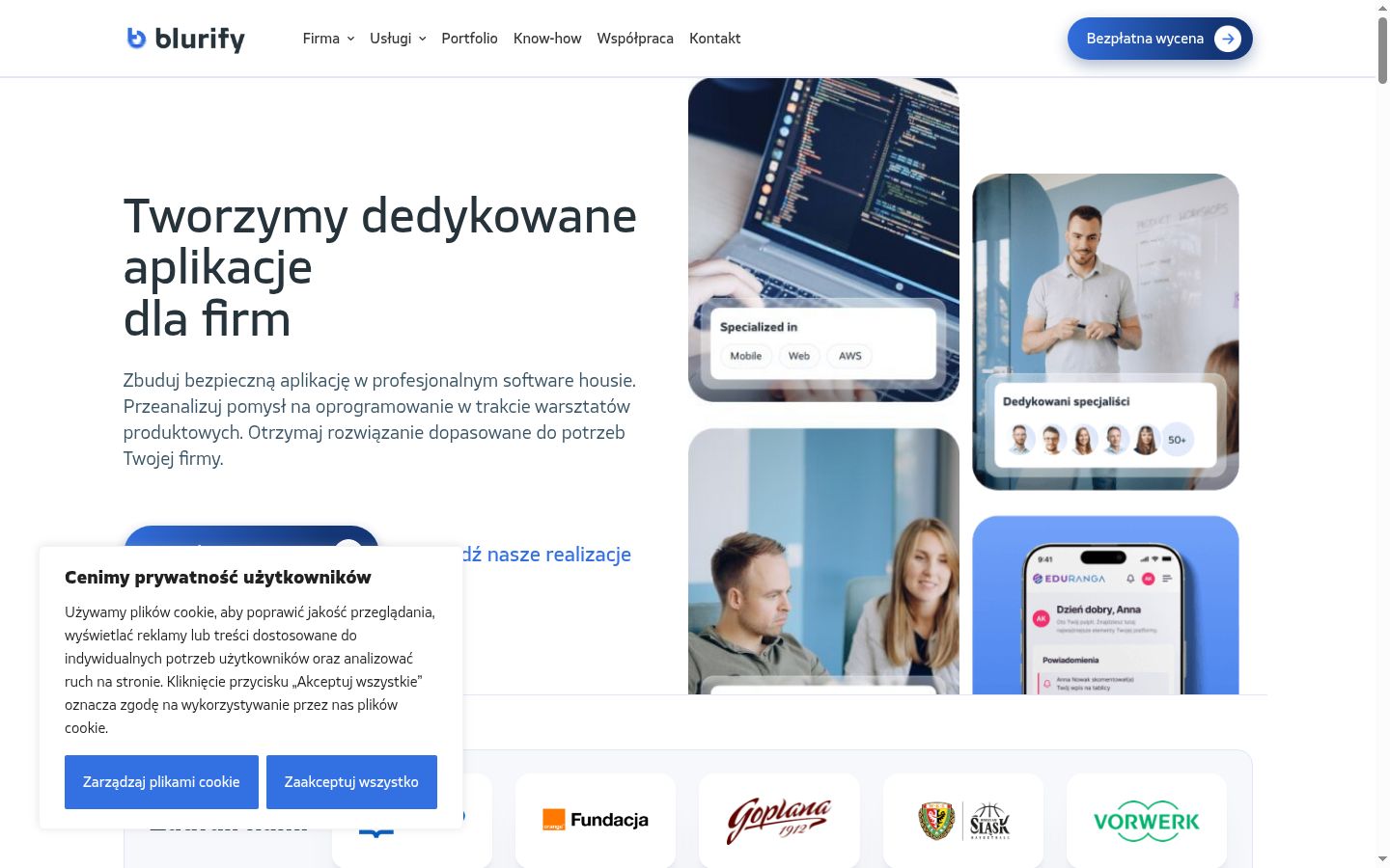 Képernyőkép a bármilyen interakció előtt megjelenő hozzájárulási bannerről